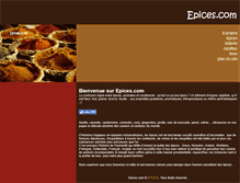 Tablet Screenshot of epices.com
